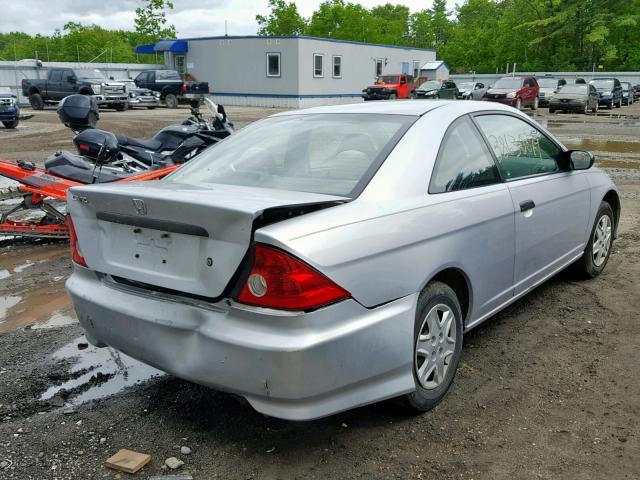 1HGEM22185L005630 - 2005 HONDA CIVIC DX V SILVER photo 4