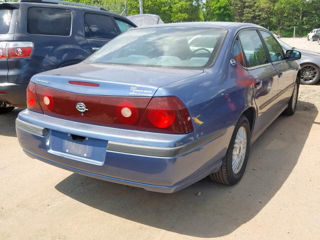 2G1WF55K5Y9170509 - 2000 CHEVROLET IMPALA BLUE photo 4