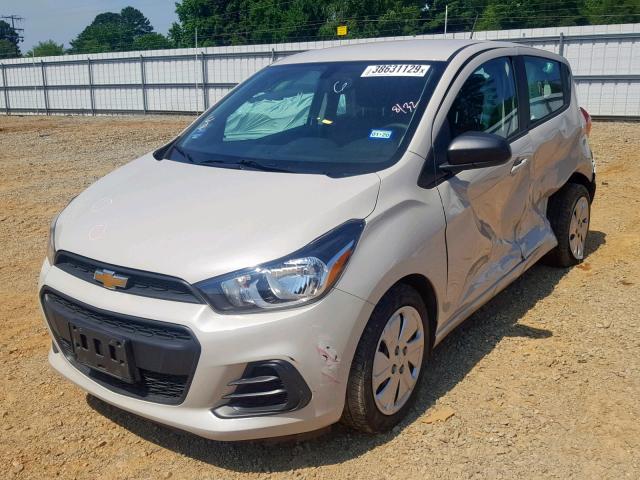 KL8CB6SA3HC840549 - 2017 CHEVROLET SPARK LS TAN photo 2