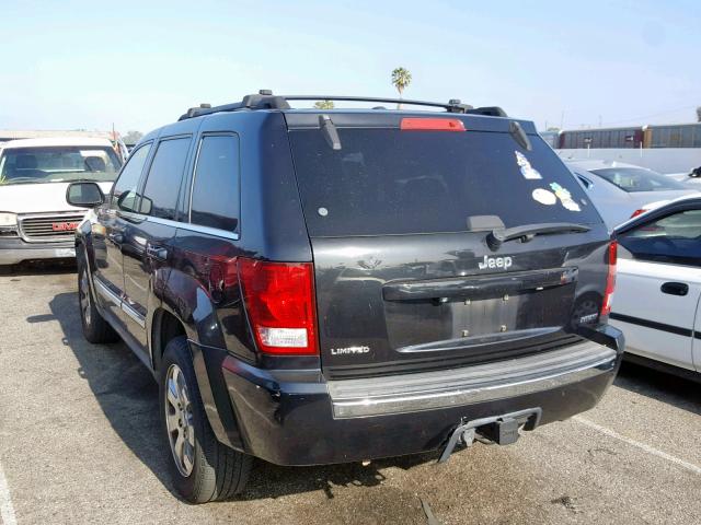 1J8HS58228C217696 - 2008 JEEP GRAND CHER BLACK photo 3