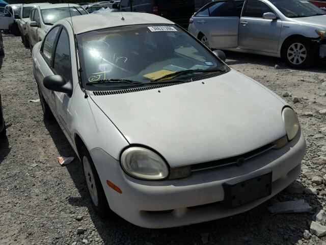 1B3ES46C01D233350 - 2001 DODGE NEON SE WHITE photo 1