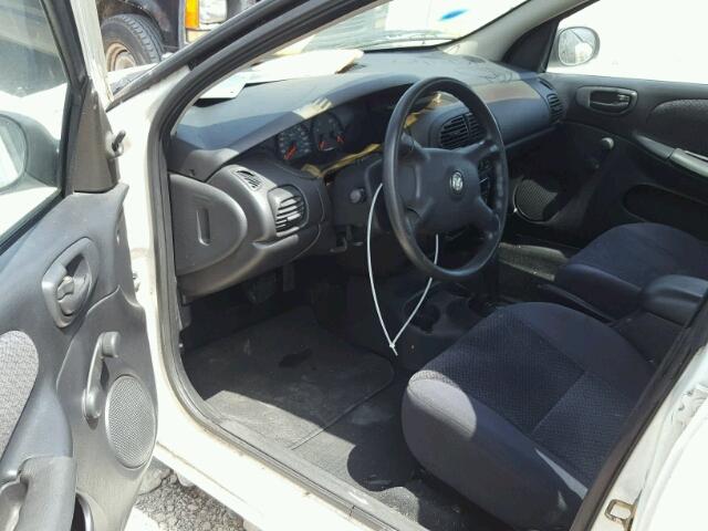 1B3ES46C01D233350 - 2001 DODGE NEON SE WHITE photo 9