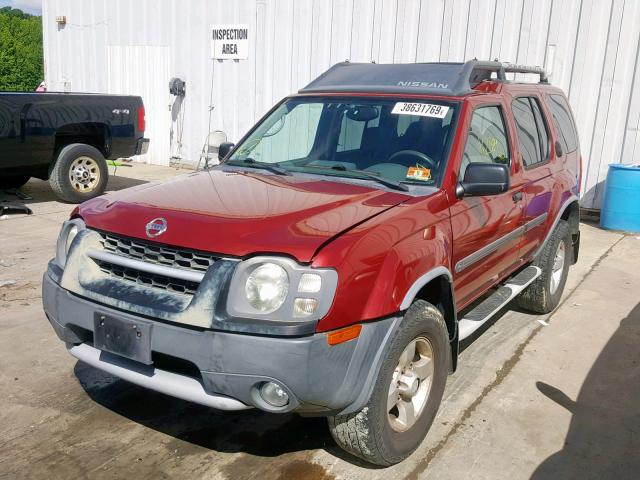 5N1ED28YX4C655699 - 2004 NISSAN XTERRA XE RED photo 2