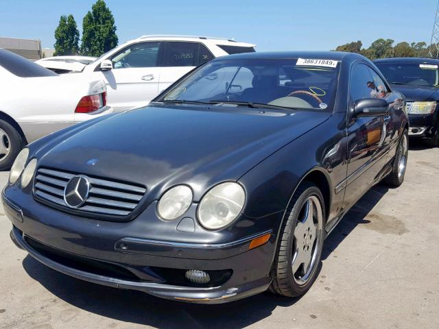 WDBPJ78J12A022389 - 2002 MERCEDES-BENZ CL 600 GRAY photo 2