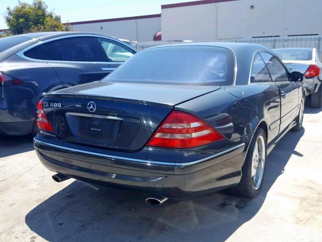 WDBPJ78J12A022389 - 2002 MERCEDES-BENZ CL 600 GRAY photo 4