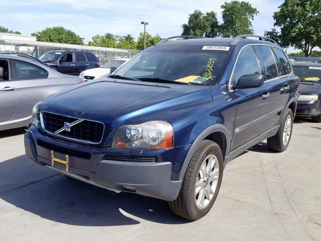 YV1CM91H041044083 - 2004 VOLVO XC90 T6 BLUE photo 2