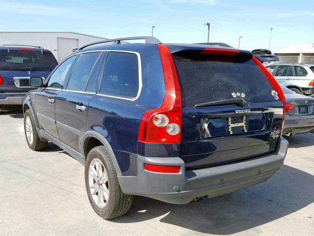 YV1CM91H041044083 - 2004 VOLVO XC90 T6 BLUE photo 3