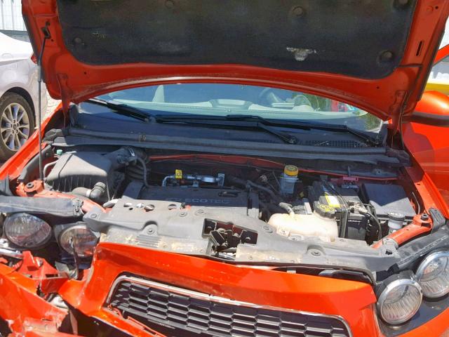 1G1JA5SG7D4106929 - 2013 CHEVROLET SONIC LS ORANGE photo 7