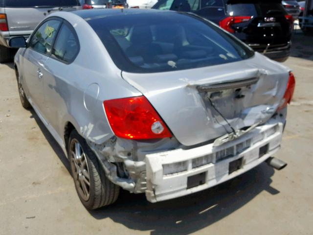 JTKDE177050018641 - 2005 TOYOTA SCION TC 银色 照片 3