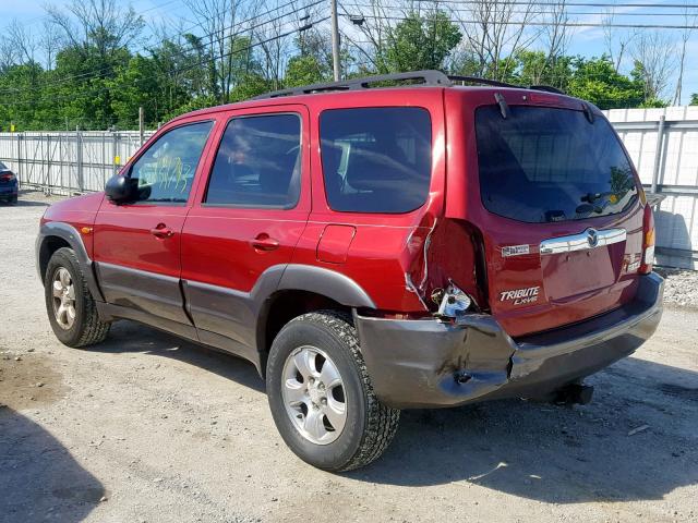 4F2YZ04183KM12056 - 2003 MAZDA TRIBUTE LX RED photo 3