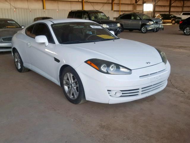 KMHHM66D37U247533 - 2007 HYUNDAI TIBURON GS WHITE photo 1