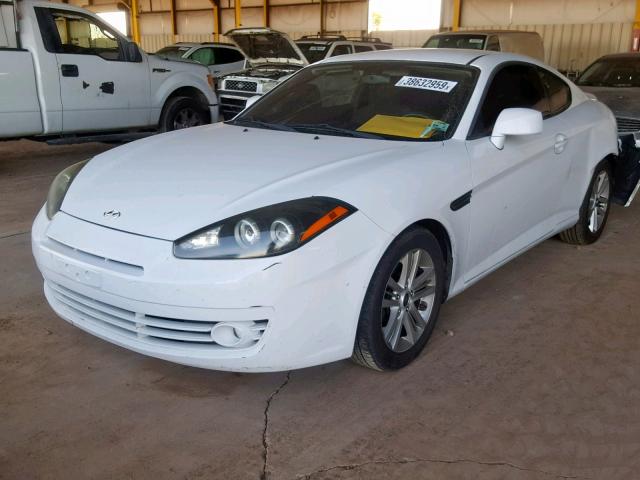 KMHHM66D37U247533 - 2007 HYUNDAI TIBURON GS WHITE photo 2