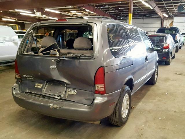 4N2DN1115VD815274 - 1997 NISSAN QUEST XE SILVER photo 4