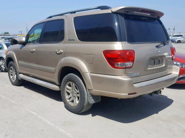 5TDZT38A55S246494 - 2005 TOYOTA SEQUOIA LI GOLD photo 3