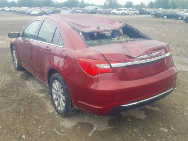 1C3CCBBB8DN612281 - 2013 CHRYSLER 200 TOURIN MAROON photo 3