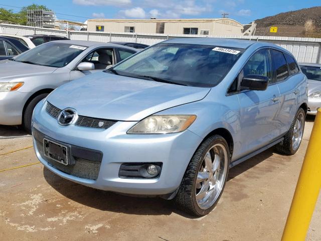 JM3ER293570118339 - 2007 MAZDA CX-7 BLUE photo 2