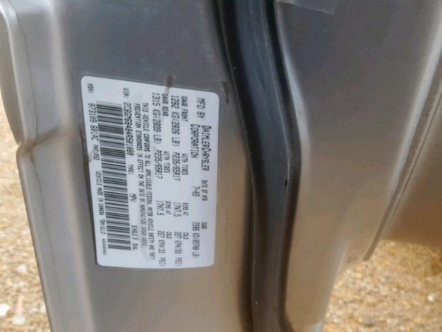 2C8GM68484R501080 - 2004 CHRYSLER PACIFICA SILVER photo 10