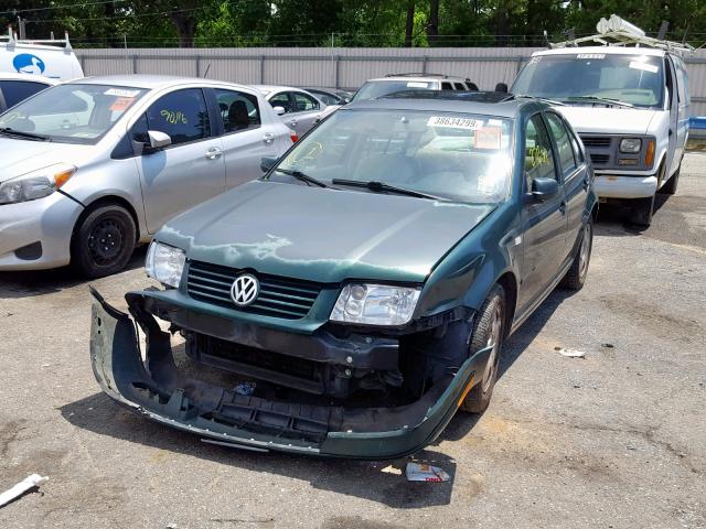 3VWSC29M3XM036013 - 1999 VOLKSWAGEN JETTA GLS GREEN photo 2