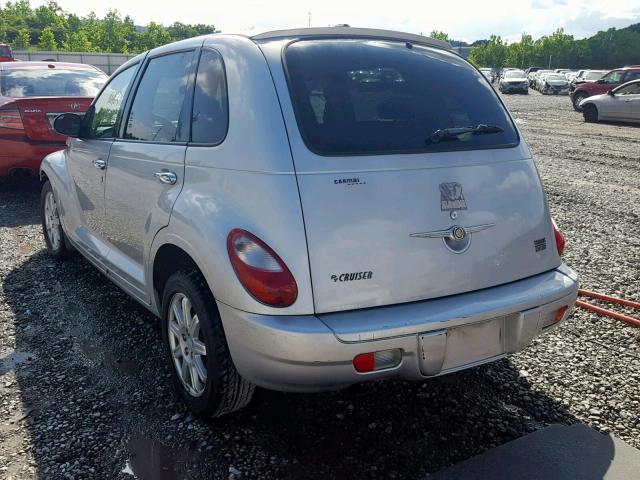 3A4FY58B97T587182 - 2007 CHRYSLER PT CRUISER SILVER photo 3