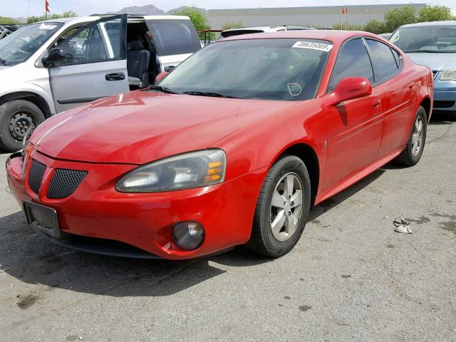 2G2WP552681174687 - 2008 PONTIAC GRAND PRIX RED photo 2