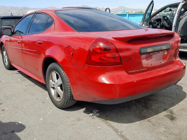 2G2WP552681174687 - 2008 PONTIAC GRAND PRIX RED photo 3