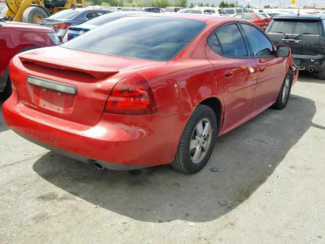 2G2WP552681174687 - 2008 PONTIAC GRAND PRIX RED photo 4