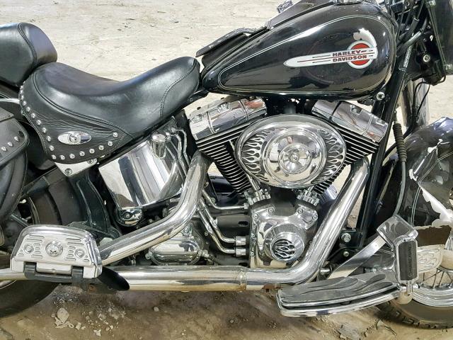 1HD1BWB184Y024981 - 2004 HARLEY-DAVIDSON FLSTCI BLACK photo 7