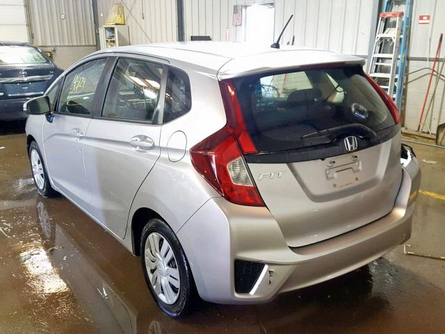 JHMGK5H55GX014692 - 2016 HONDA FIT LX SILVER photo 3