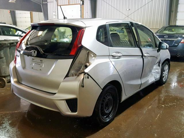 JHMGK5H55GX014692 - 2016 HONDA FIT LX SILVER photo 4