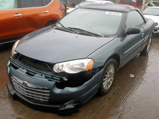 1C3EL55R06N142723 - 2006 CHRYSLER SEBRING TO GREEN photo 2