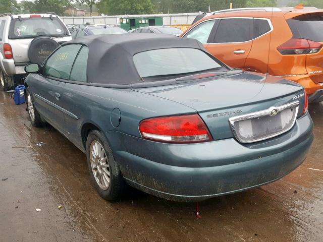 1C3EL55R06N142723 - 2006 CHRYSLER SEBRING TO GREEN photo 3