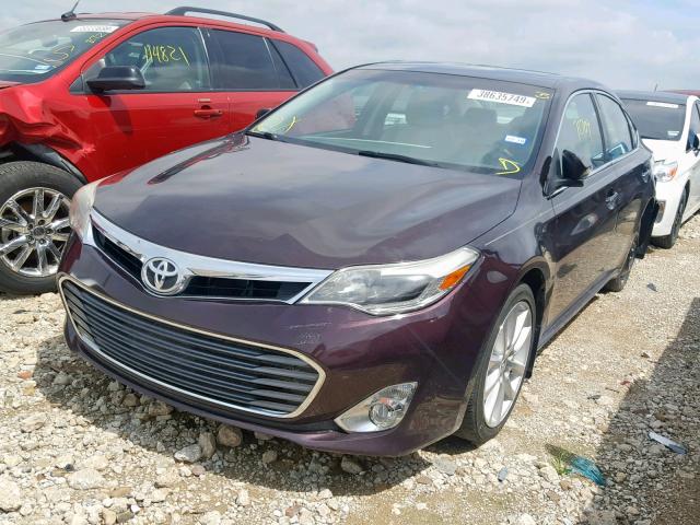 4T1BK1EB8DU045247 - 2013 TOYOTA AVALON BAS BURGUNDY photo 2