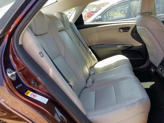 4T1BK1EB8DU045247 - 2013 TOYOTA AVALON BAS BURGUNDY photo 6