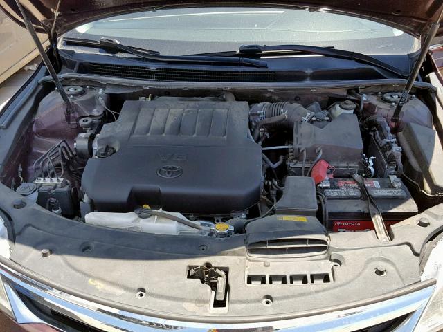 4T1BK1EB8DU045247 - 2013 TOYOTA AVALON BAS BURGUNDY photo 7