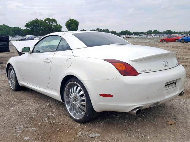 JTHFN48Y730048742 - 2003 LEXUS SC 430 WHITE photo 3