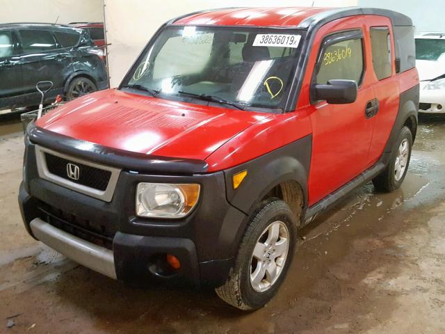 5J6YH28615L004302 - 2005 HONDA ELEMENT EX RED photo 2