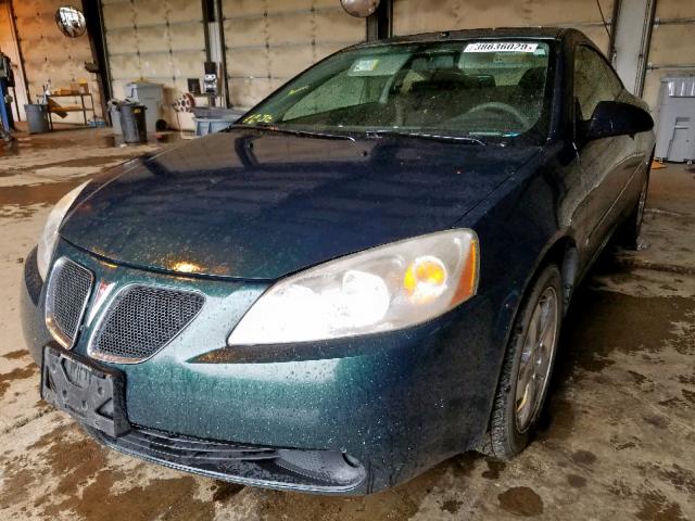 1G2ZH158464230943 - 2006 PONTIAC G6 GT GREEN photo 2