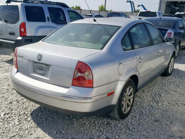 WVWPD63B64P152154 - 2004 VOLKSWAGEN PASSAT GLS SILVER photo 4