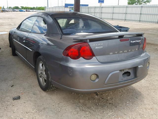 4B3AG42G94E115335 - 2004 DODGE STRATUS SX GRAY photo 3