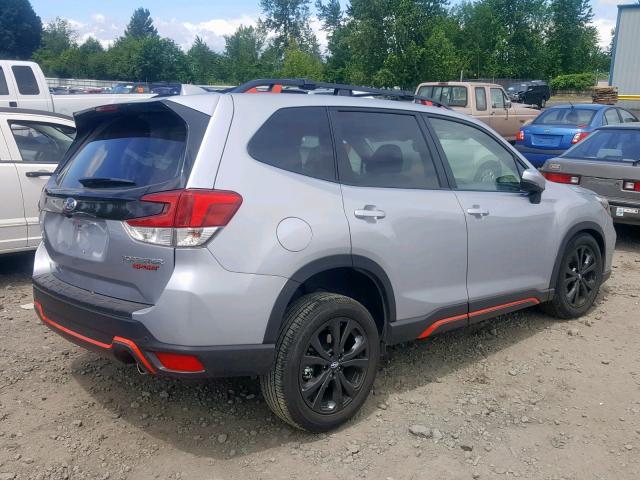 JF2SKAPC0KH454828 - 2019 SUBARU FORESTER S Gümüş foto 4