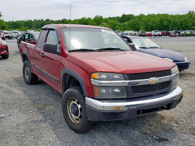 1GCDT198768239417 - 2006 CHEVROLET COLORADO MAROON photo 1