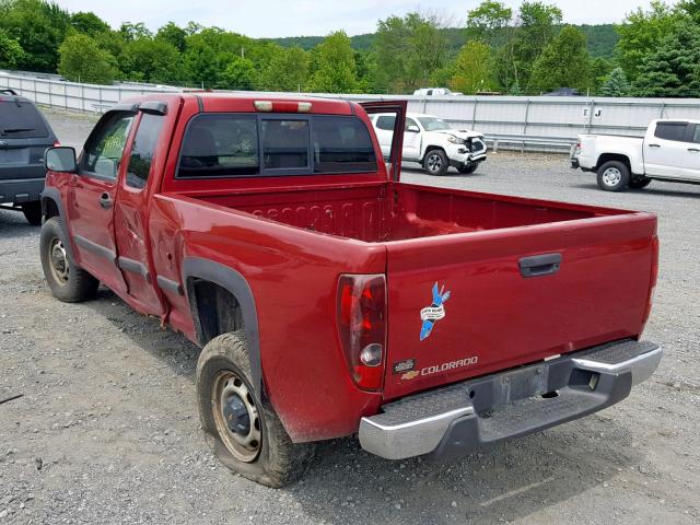 1GCDT198768239417 - 2006 CHEVROLET COLORADO MAROON photo 3