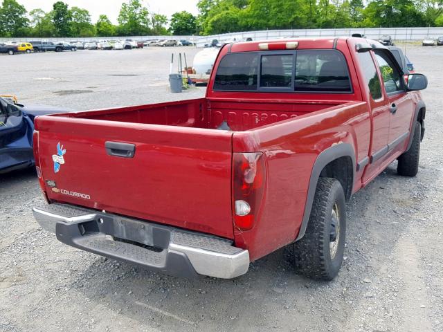 1GCDT198768239417 - 2006 CHEVROLET COLORADO MAROON photo 4