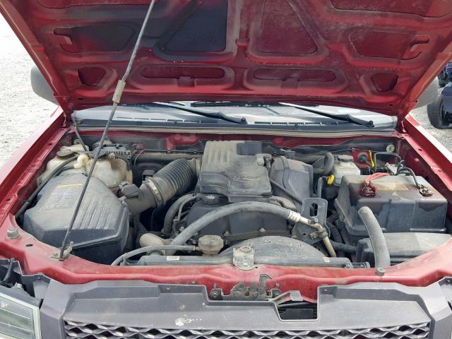 1GCDT198768239417 - 2006 CHEVROLET COLORADO MAROON photo 7