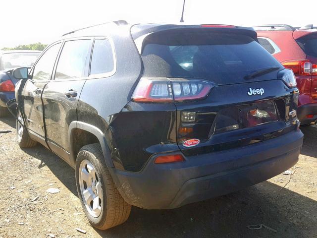 1C4PJLCB3KD108800 - 2019 JEEP CHEROKEE L BLACK photo 3