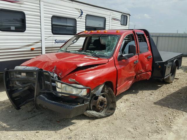 3D7MA48C83G754581 - 2003 DODGE RAM 3500 S RED photo 2