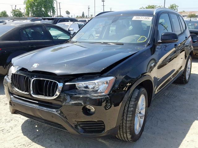 5UXWZ7C34H0V89241 - 2017 BMW X3 SDRIVE2 BLACK photo 2