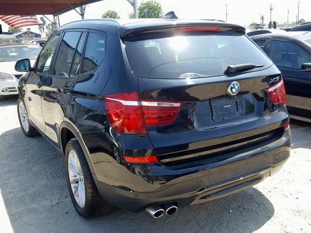 5UXWZ7C34H0V89241 - 2017 BMW X3 SDRIVE2 BLACK photo 3