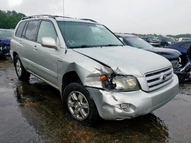 JTEDP21AX40014392 - 2004 TOYOTA HIGHLANDER GRAY photo 1