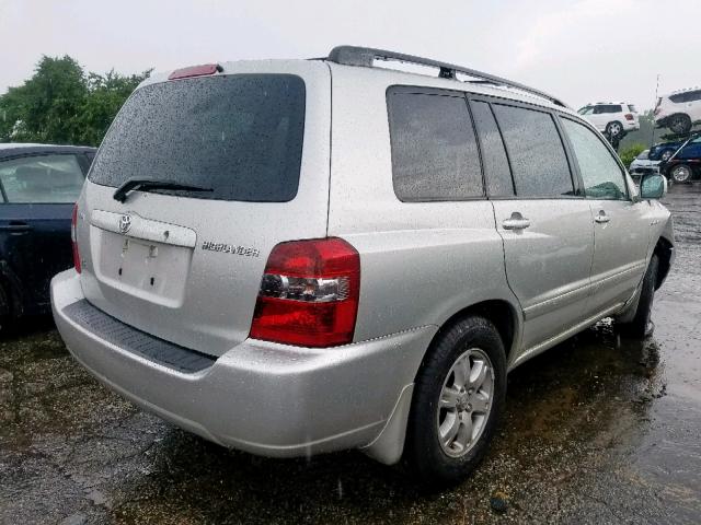 JTEDP21AX40014392 - 2004 TOYOTA HIGHLANDER GRAY photo 4